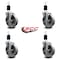 Service Caster 5'' Semi Steel Swivel 1-1/2'' Expanding Stem Caster Set with Brake, 4PK SCC-EX20S514-SSS-TLB-112-4 - alternate 4